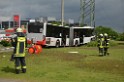 Schwerer Bus Unfall Koeln Porz Gremberghoven Neuenhofstr P042